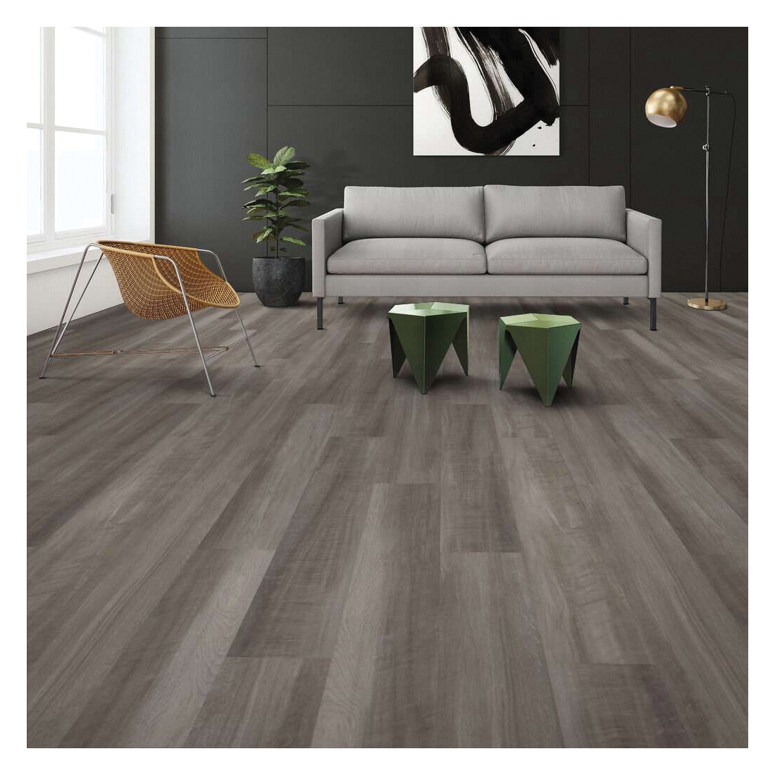 Shaw Floors Frontier Plus Series 5M400-00591 Flooring Plank, 48 in L, 7 in W, Vinyl, Grand Traverse - 5