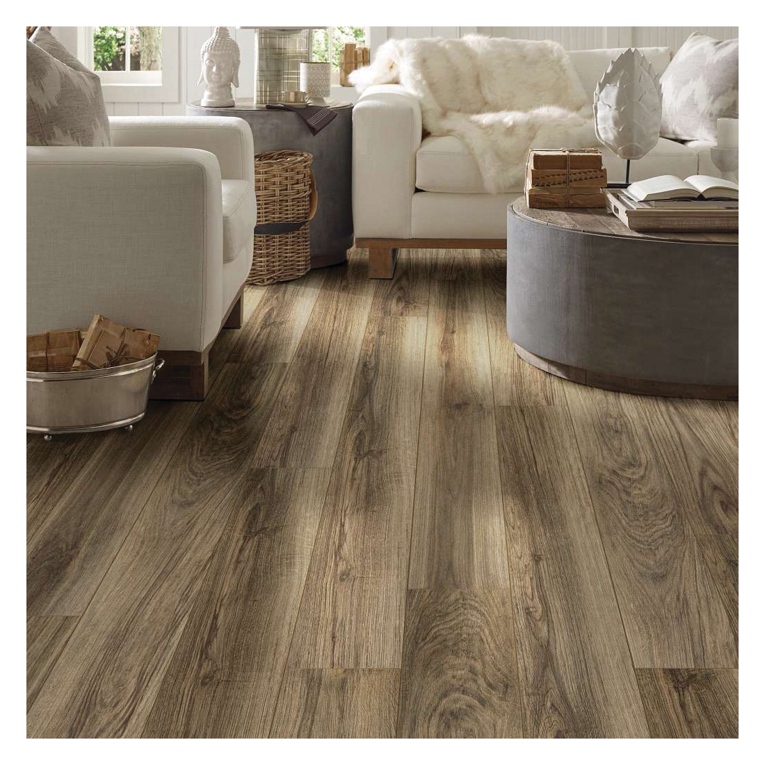 Shaw Floors Floorte, Classic, Tivoli Plus Series 0845V-00146 Flooring Plank, Pino, 48 in L, 7 in W, Accent Bevel Edge - 3