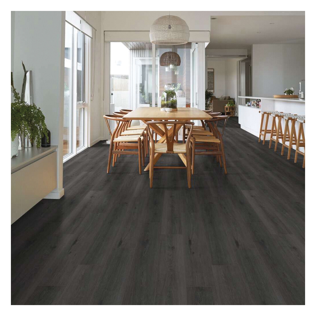 Shaw Floors Floorte Pro, Paragon Series 1020V-00913 Flooring Plank, Whitefill Oak, 48 in L, 7 in W, Accent Bevel Edge - 4
