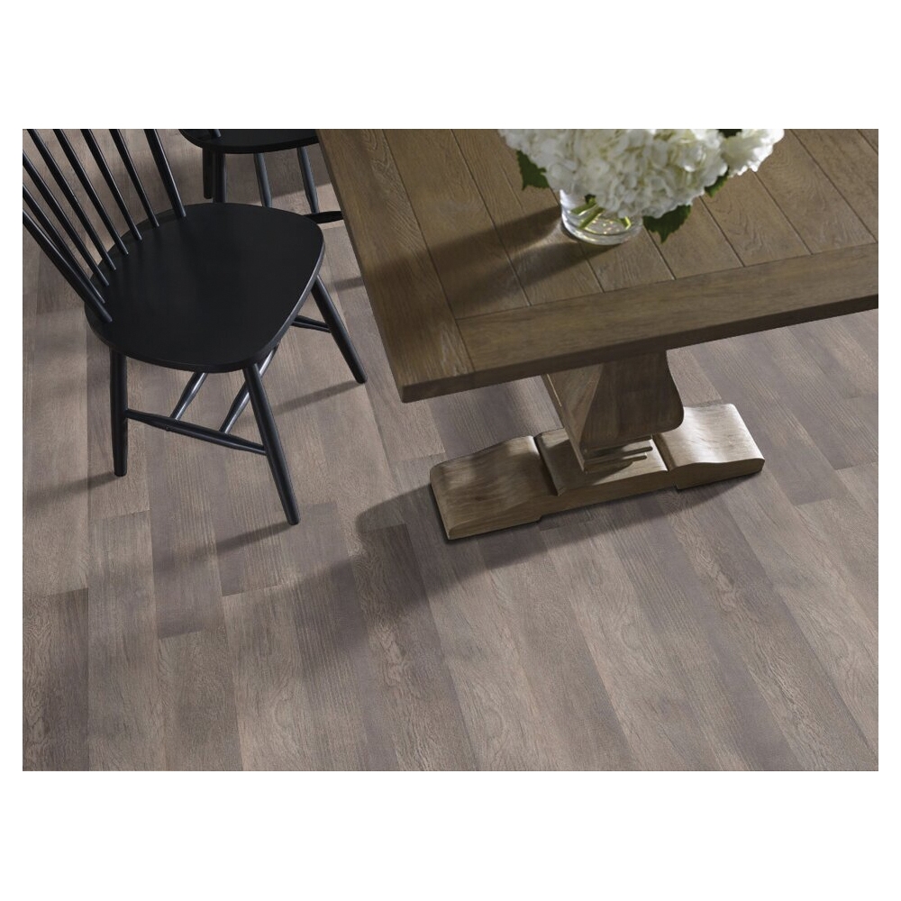 Shaw Floors Resilient Residential, Three Rivers 20 Series 0882V-00170 Flooring Plank, Elmwood, 48 in L, 6 in W, Vinyl - 3
