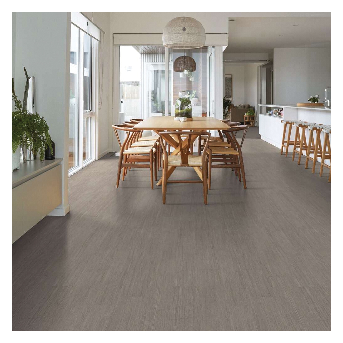 Shaw Floors Resilient Residential, Uptown Now 20 Series 0833V-00116 Flooring Plank, Sweet Auburn, 48 in L, 6 in W, Vinyl - 4