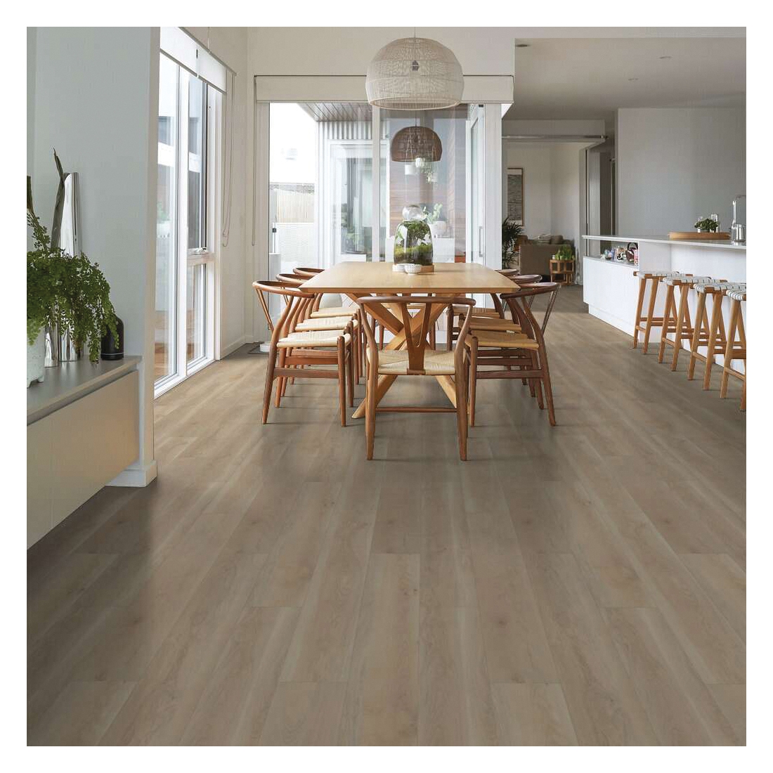Shaw Floors Floorte Pro, Paragon HD Series 3038V-02048 Flooring Plank, Cambridge, 48 in L, 7 in W, Pressed Bevel Edge - 4