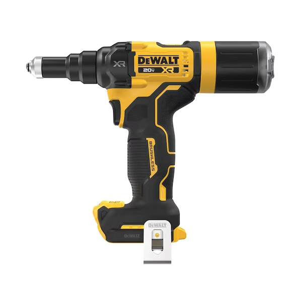 DEWALT 20V MAX XR DCF403B Rivet Tool, Tool Only, 20 VDC, 3/32, 1/8, 5/32, 3/16 in Dia Rivet, 0.98 in L Stroke