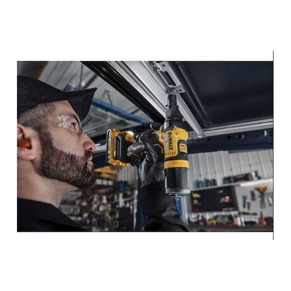 DEWALT 20V MAX XR DCF403B Rivet Tool, Tool Only, 20 VDC, 3/32, 1/8, 5/32, 3/16 in Dia Rivet, 0.98 in L Stroke