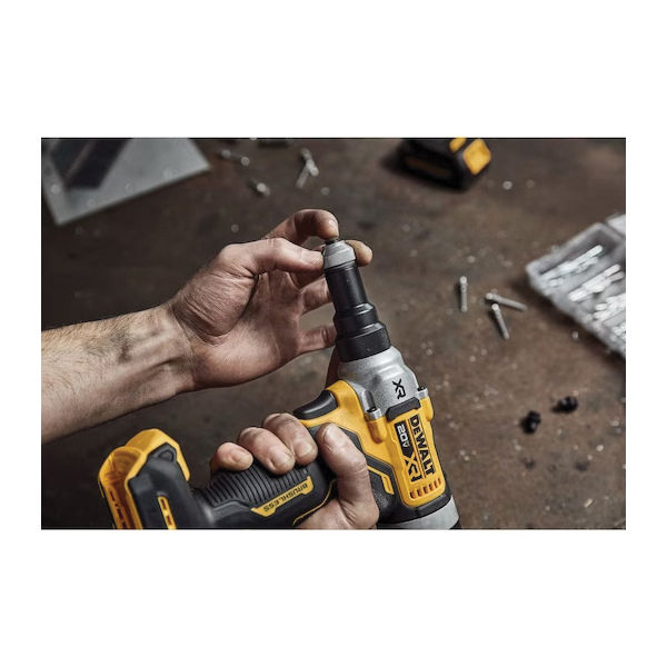 DEWALT 20V MAX XR DCF414B Rivet Tool, Tool Only, 20 VDC, 3/16, 15/64, 1/4 in Dia Rivet, 4500 lbf Rivet Setting Force - 5