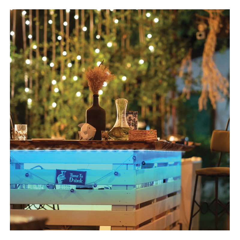 Feit Electric TAPE192/RGBW/AG Smart Wi-Fi Strip Light, 120/240 V, 10 W, Integrated LED Lamp, Multi-Color Light