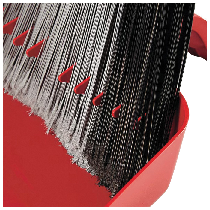 O-Cedar PowerCorner Pet Pro 168020 Broom and Step-On Dust Pan, Plastic Bristle, 56 in L, Steel Handle - 2