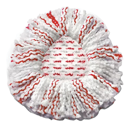 O-Cedar EasyWring 170500 Deep Clean Mop Head Refill, Microfiber, Red/White