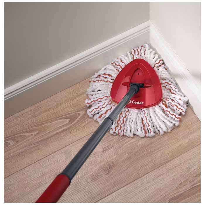 O-Cedar EasyWring 170500 Deep Clean Mop Head Refill, Microfiber, Red/White