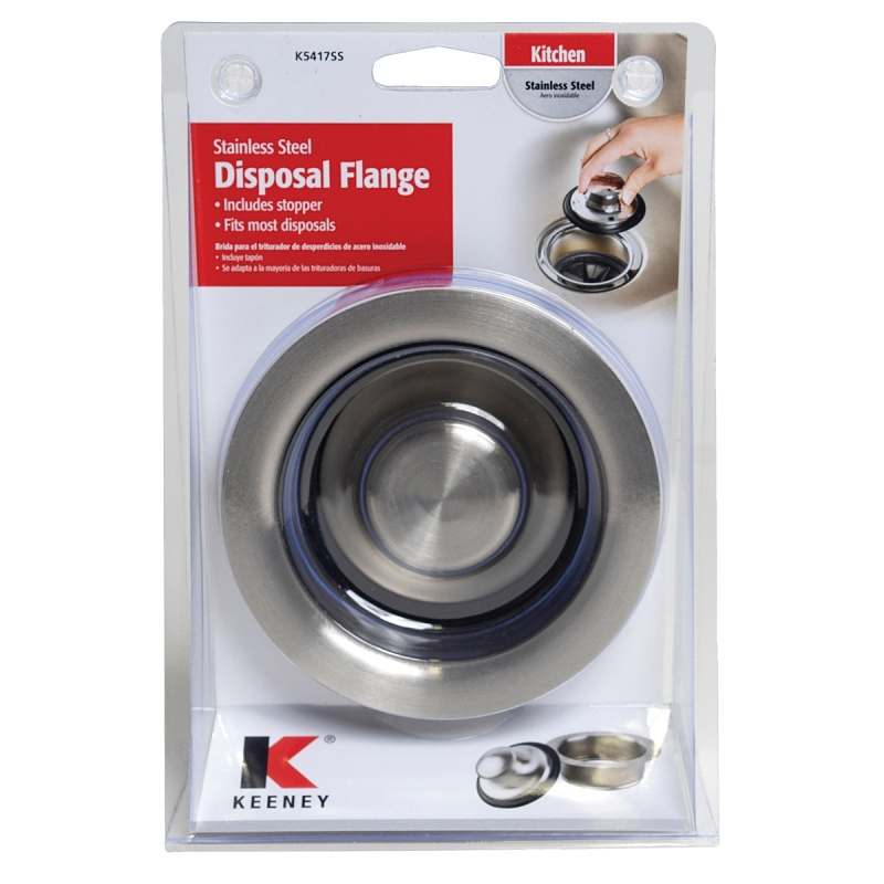 K5417SS Garbage Disposal Stopper, 4-1/2 in Dia, 2-1/2 in H, Steel