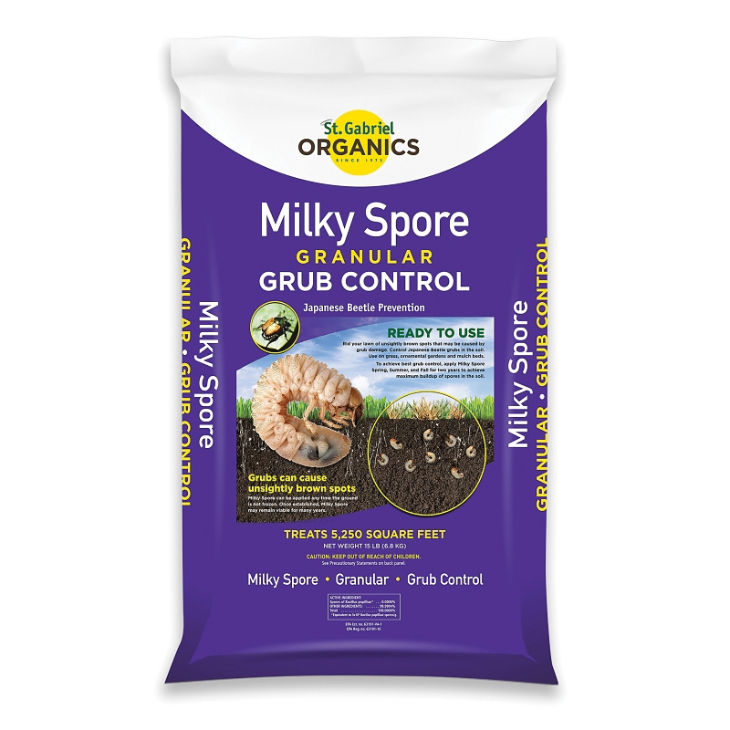 80015-4 Milky Spore Grub Control, Powder, Lawn Spreader Application, Lawn, 15 lb