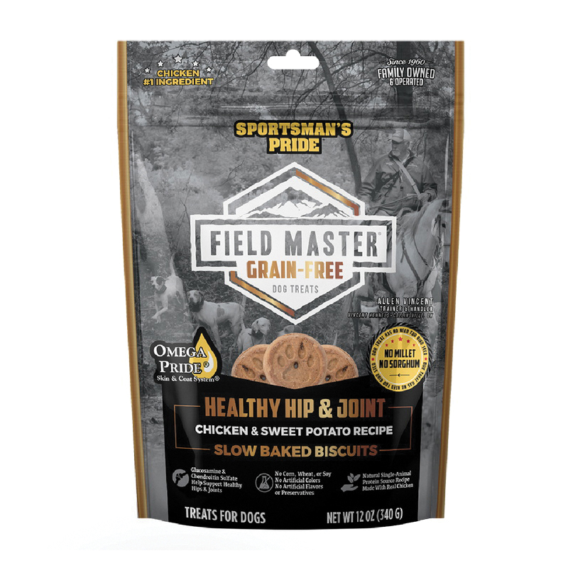 Field Master 10161 Hip and Joint Dog Biscuit, Small, Medium, Large Breed, Chicken, Sweet Potato Bag