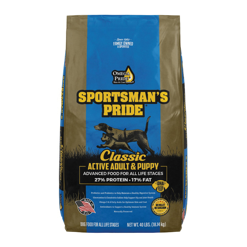 Classic 10321 Dog Food, Adult, Puppy Breed, Dry, 40 lb Bag