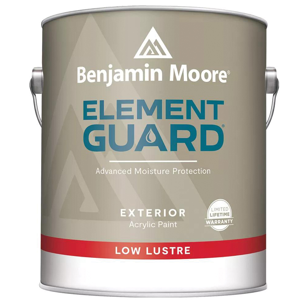 Element Guard 0764 Series 076401-001 Acrylic Paint, Water-Based, Low Luster, White, 1 gal, 300 to 400 sq-ft/gal Coverage Area