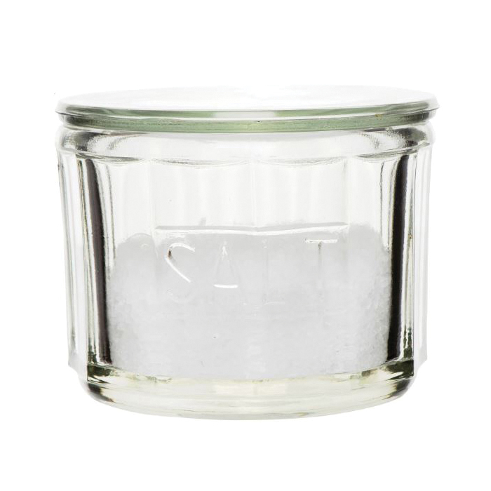 Creative Co-Op Rastic Country Series DA3024 Salt Cellar, Glass, Clear - 3