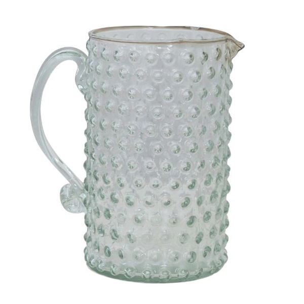 Creative Co-Op At The Table Series DF6816 Hobnail Pitcher, 42 oz, Glass - 3