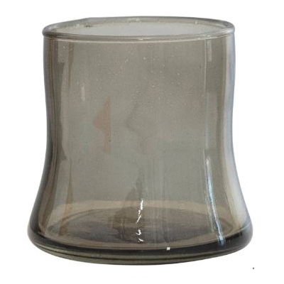 Creative Co-Op Whiskly and Wood Series DF7800 Drinking Glass, 10 oz, Smoke - 4