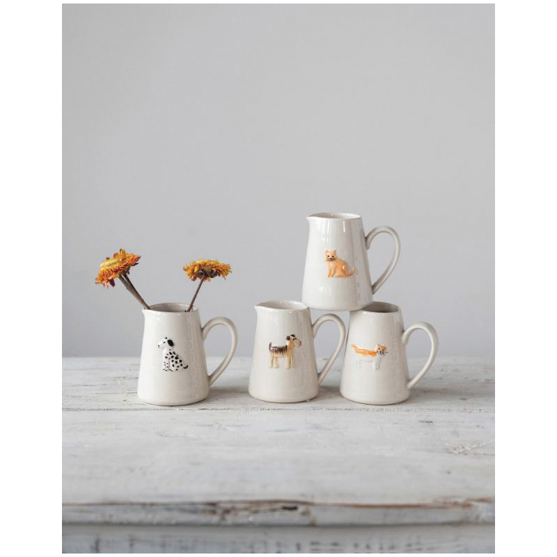 Creative Co-Op Bits and Bobs Series DF4985A Creamer, 6 oz, Stoneware - 2
