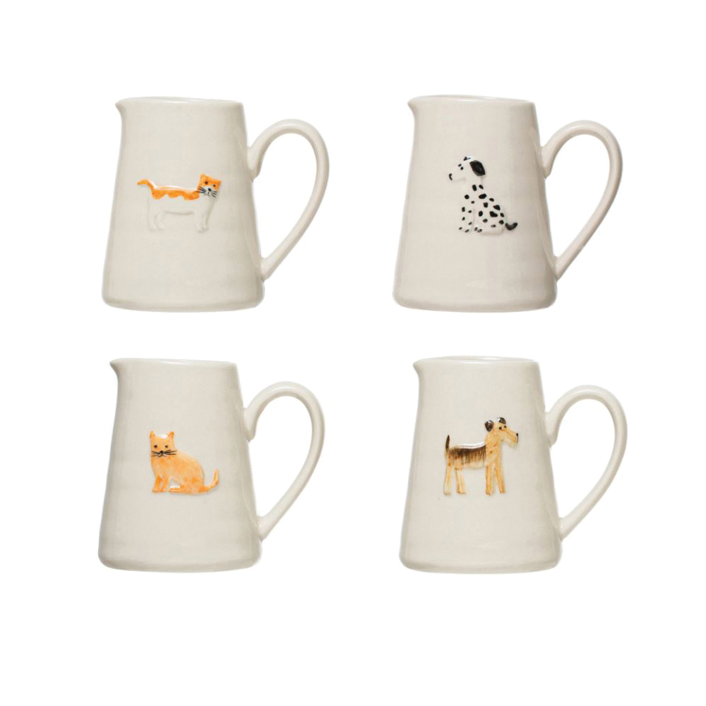 Creative Co-Op Bits and Bobs Series DF4985A Creamer, 6 oz, Stoneware - 3