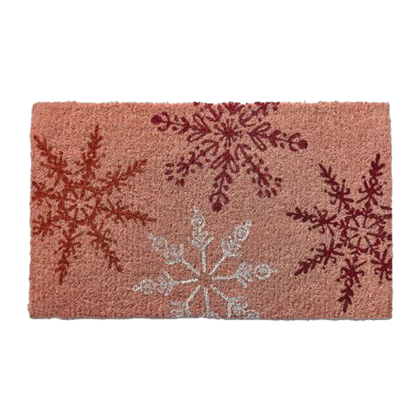 Snowflake Home Coir Winter Doormat 30 X 18 Indoor Outdoor