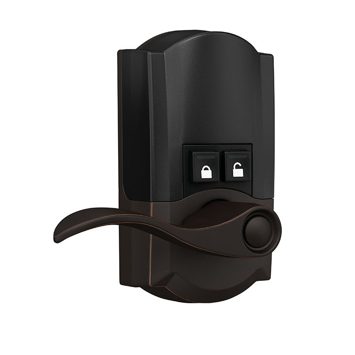 Smart Wi-Fi Deadbolt, Schlage, Camelot Design, Aged Bronze, Residential, AAA Grade, Zinc - 4