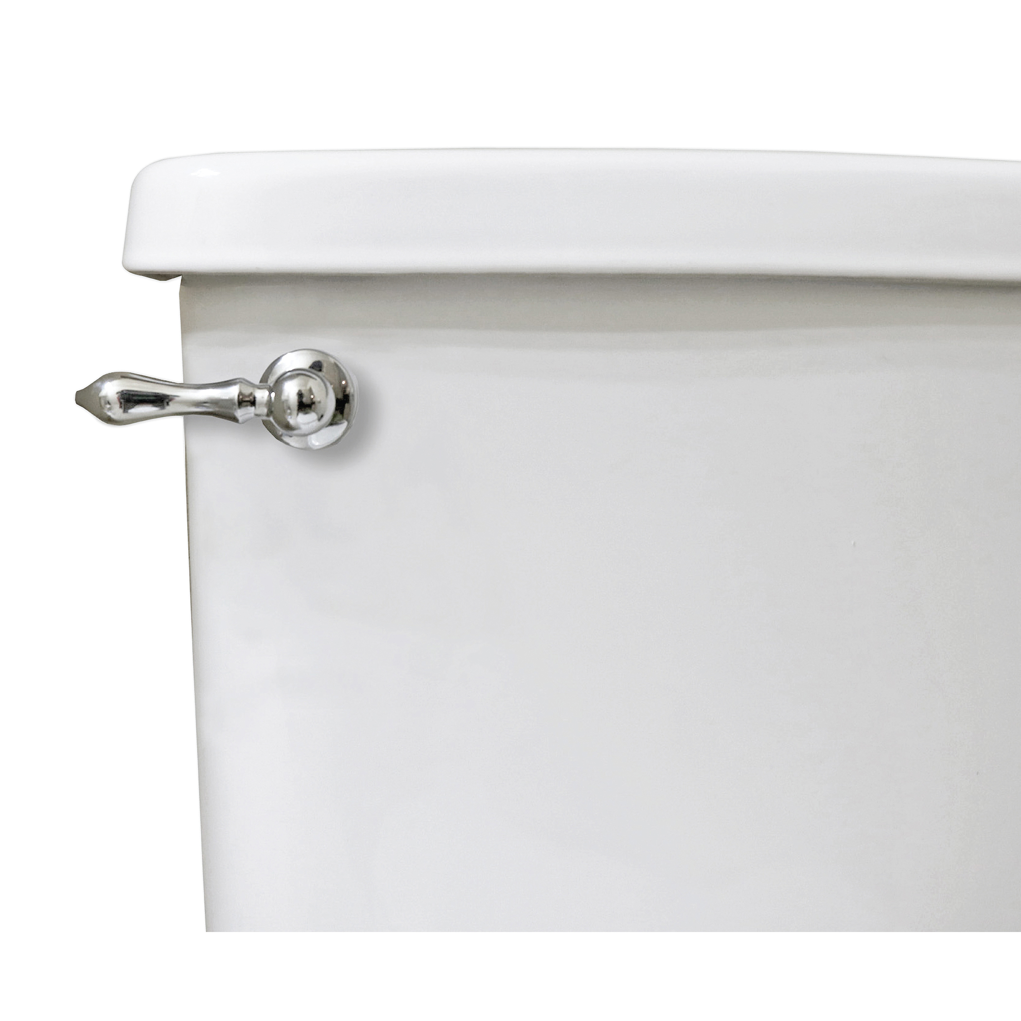 12059 Universal Decorative Toilet Handle, 9-3/4 in L Flush Arm, Plastic, Polished Chrome
