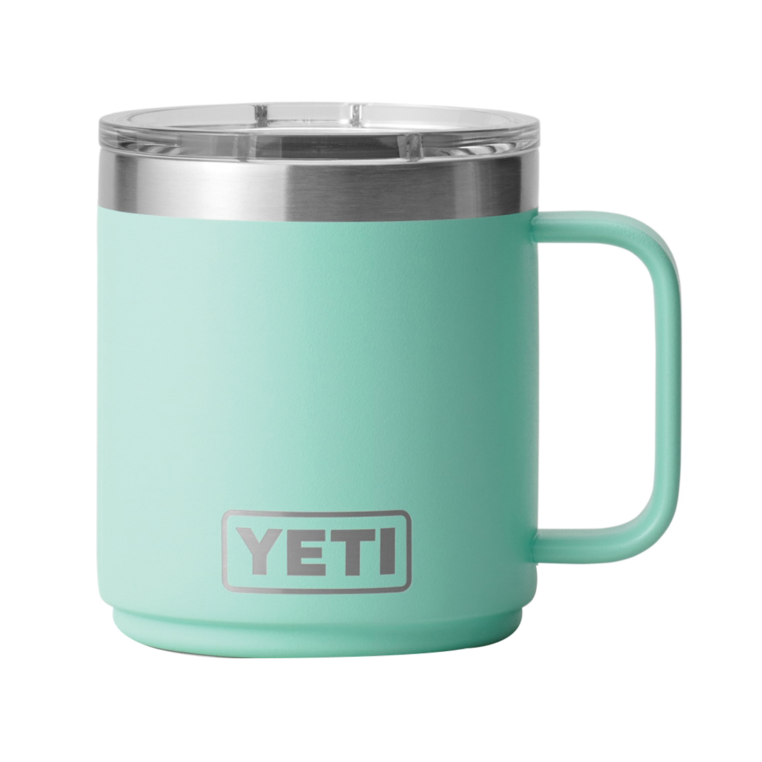YETI Rambler Mug 14 oz Vacuum Ins. Stainless Steel SEAFOAM green NO lid