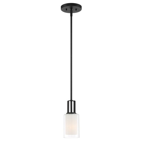 Parsons Mini Pendant Light, Minka-Lavery, 1-Light, Black - 2
