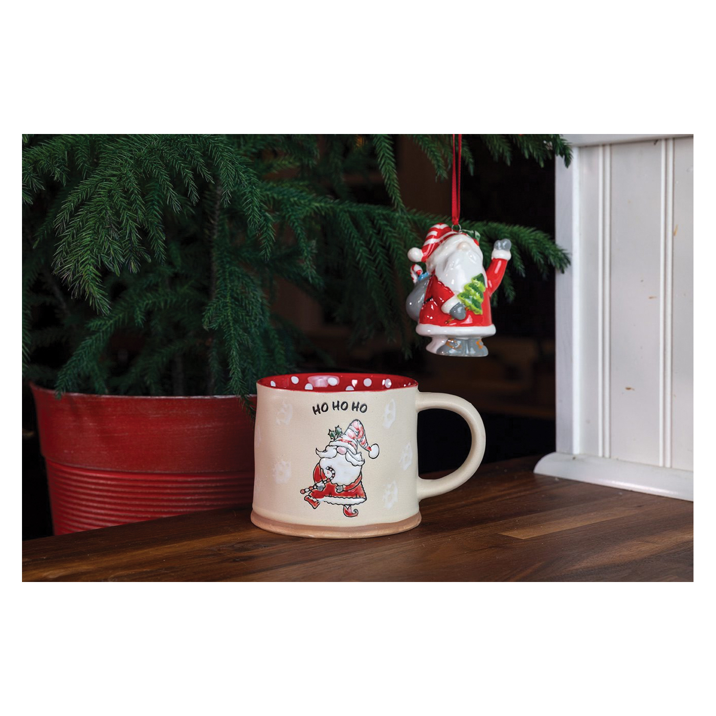 Blue Sky 75231 Barnaby Mug and Ornament Set, Santa - 2