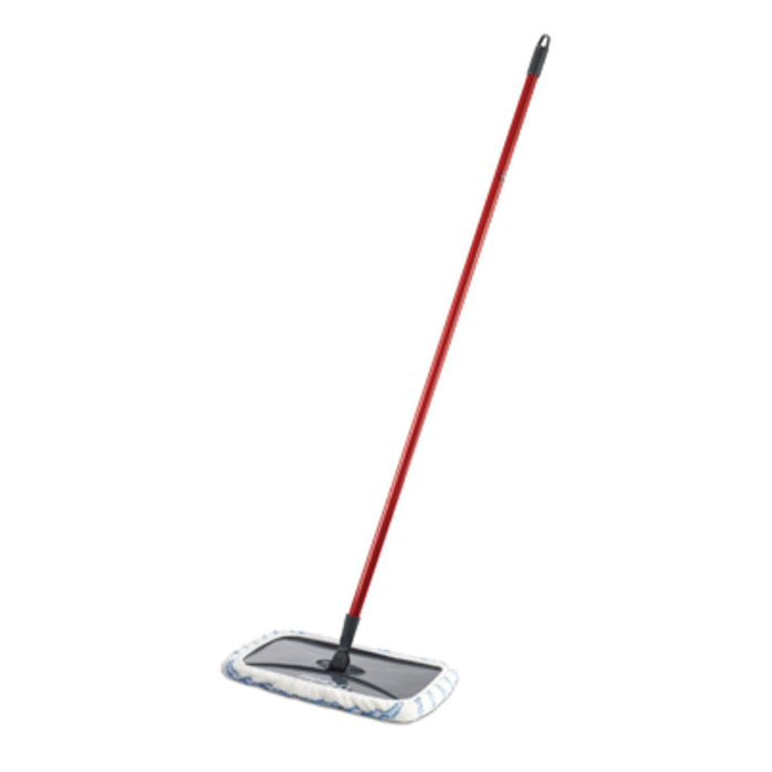 O-Cedar Floor N' More 168120 Dust Mop, 9 in W Head, 2.63 in L Head, Microfiber Head, Plastic Handle, 59-1/2 in L
