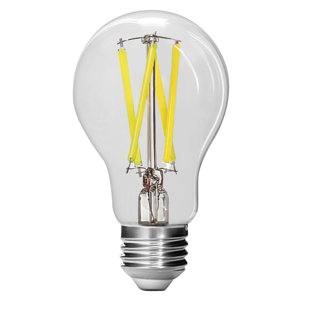 A100CL950CA/FIL/2 LED Light Bulb, A19 Lamp, 100 W Equivalent, E26 Lamp Base, Dimmable, Clear