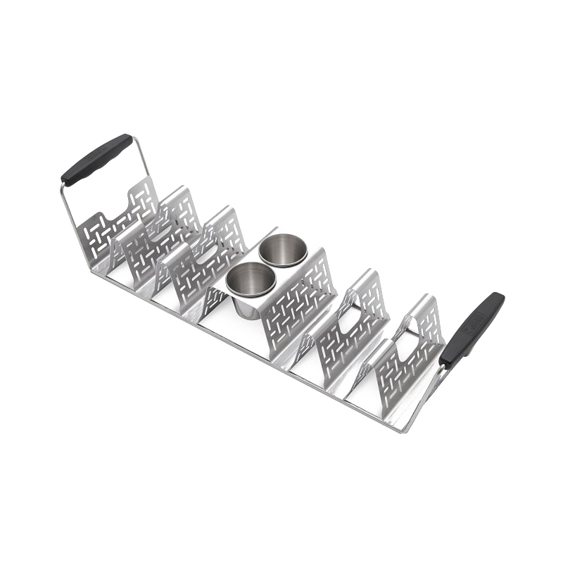 3400073 Taco Rack, Stainless Steel/Silicone