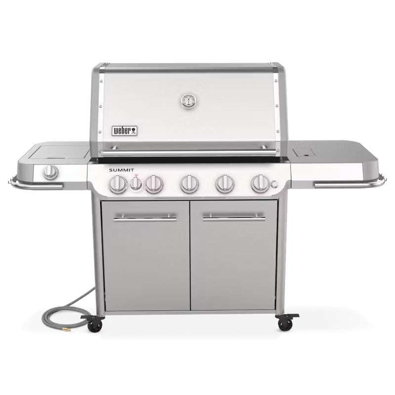 1500041 Gas Grill, 65,000 Btu/hr BTU, Natural, 5 -Burner, 681 sq-in Primary Cooking Surface, Steel Body