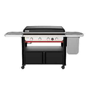 1500216 Griddle Grill, Liquid Propane, 4-Burner, Black