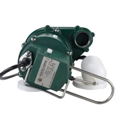 Zoeller 1052-0001 Submersible Sump Pump, 6.8 A, 115 V, 1/3 hp, 1-1/2 in Outlet, 48 gpm, Cast Iron/Stainless Steel - 2