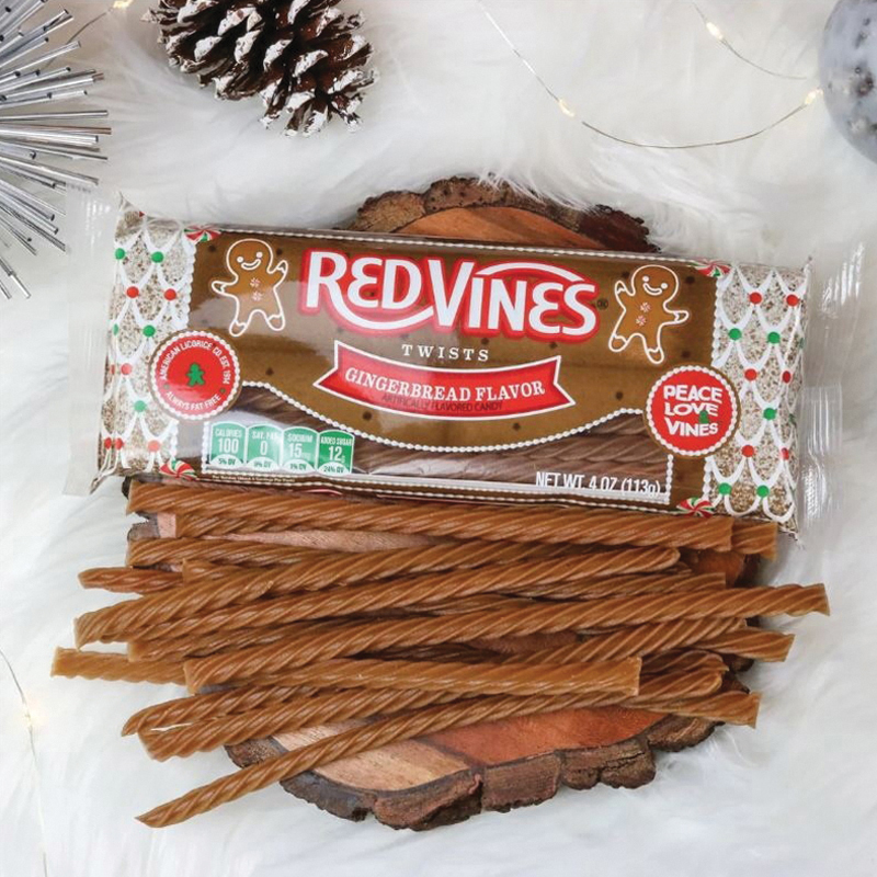Red Vines 45214 Twists, Gingerbread, 4 oz, Tray - 4
