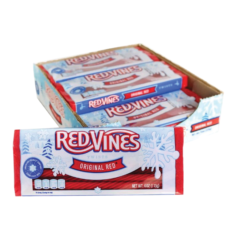 Red Vines 43848 Twists, Original Red, 4 oz, Tray - 5