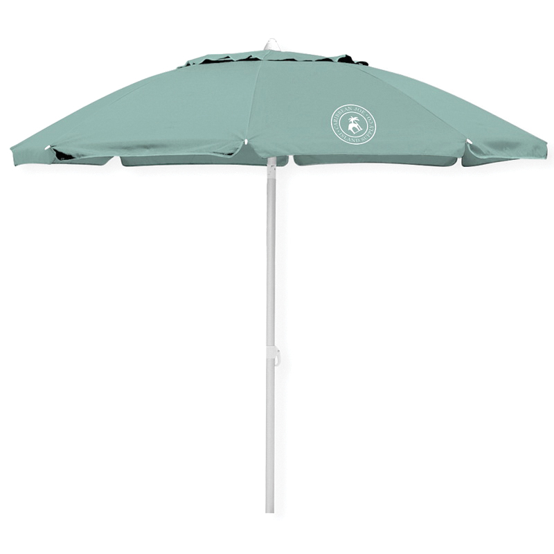Caribbean Joe CJ-TUVC84FRP Beach Umbrella, 7 ft L Canopy, Steel Frame, Polyester Fabric, Multi-Color Fabric - 2