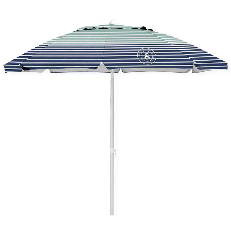 Caribbean Joe CJ-TUVC84FRP Beach Umbrella, 7 ft L Canopy, Steel Frame, Polyester Fabric, Multi-Color Fabric - 3