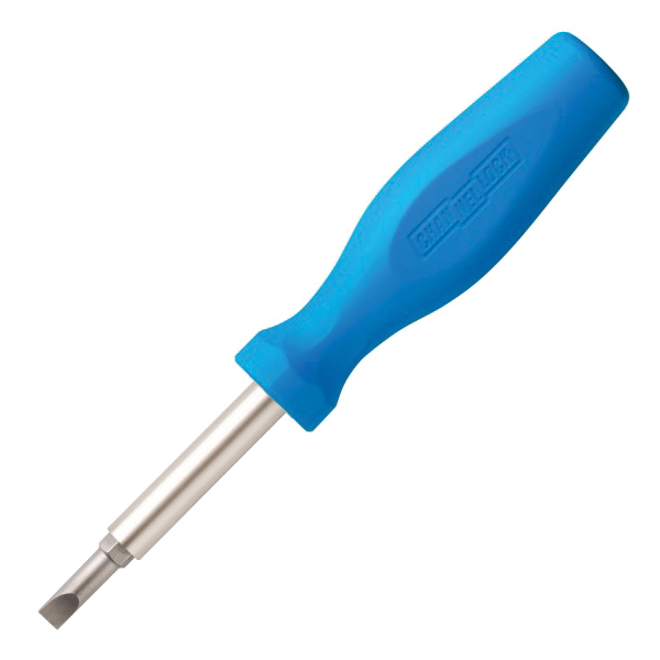 61H 6-in-1 Multi-Bit Screwdriver, 1/4, 5/16 in Drive, Hex Drive, 7-1/2 in OAL, Synthetic Polymer Handle