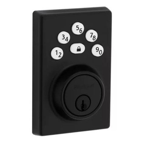 Powerbolt 240 992400-005 Keypad Electronic Lock, 3 Grade, Zinc, Matte Black, KW1 Keyway