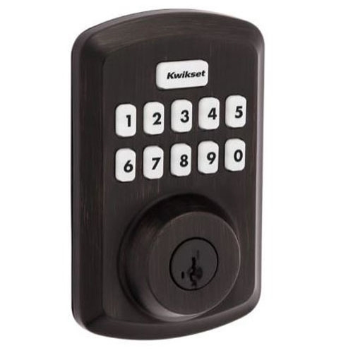 Powerbolt 250 992500-003 Keypad Electronic Lock, 3 Grade, Zinc, Venetian Bronze, KW1 Keyway