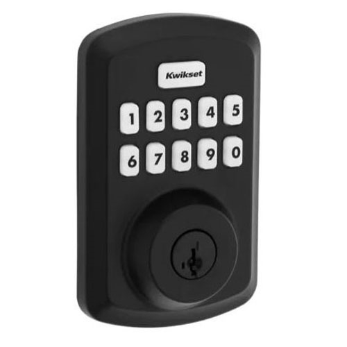 Powerbolt 250 992500-004 Keypad Electronic Lock, 3 Grade, Zinc, Matte Black, KW1 Keyway