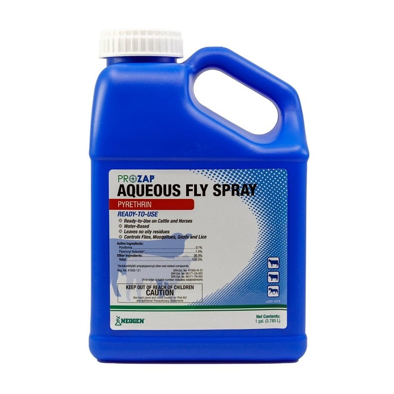 1217010 Aqueous Fly Spray, Liquid, Clear, Mild, 1 gal