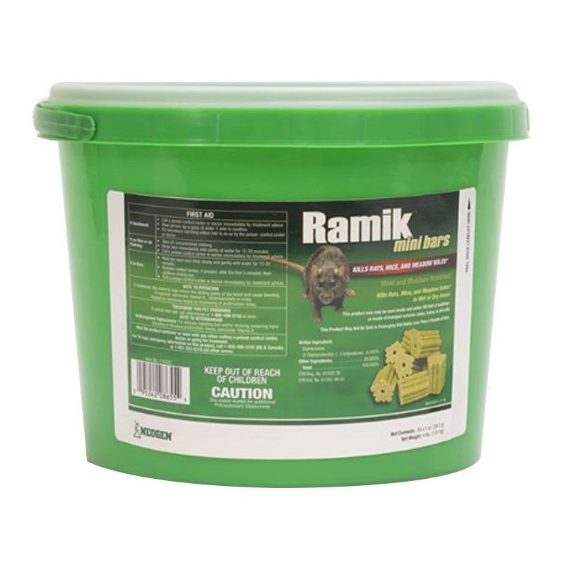 116332 Mini Bar Rat and Mouse Poison, Solid, 4 lb Pail