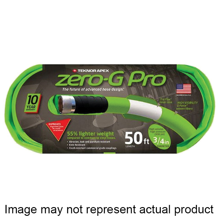 Teknor Apex 4300-100 Coiled Hose, 3/4 in, 100 ft L, Woven, Green