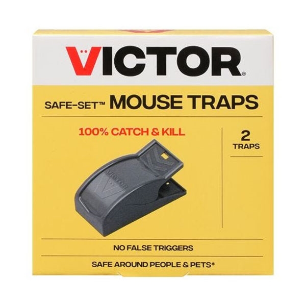 Safe-Set M070B Mouse Trap, Plastic, 1/PK
