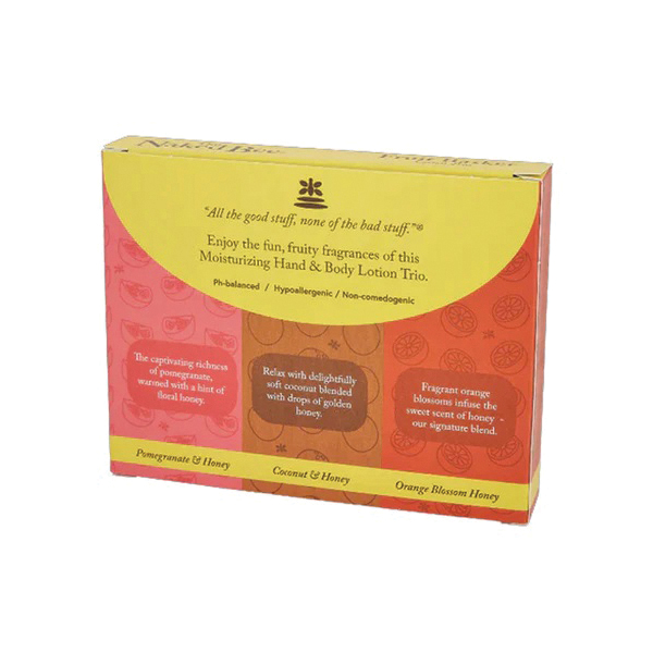 The Naked Bee NBMK-FRU Fruity Basket Lotion Trio, Fruity - 2