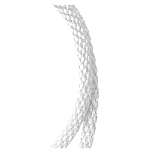 5220634 Rope, 3/16 in Dia, 50 ft L, 83 lb Working Load, Nylon, White