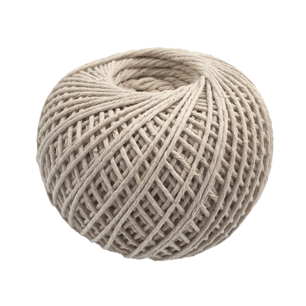 5430008 Twisted Twine, 300 ft L, 2 lb Working Load, Cotton, Natural